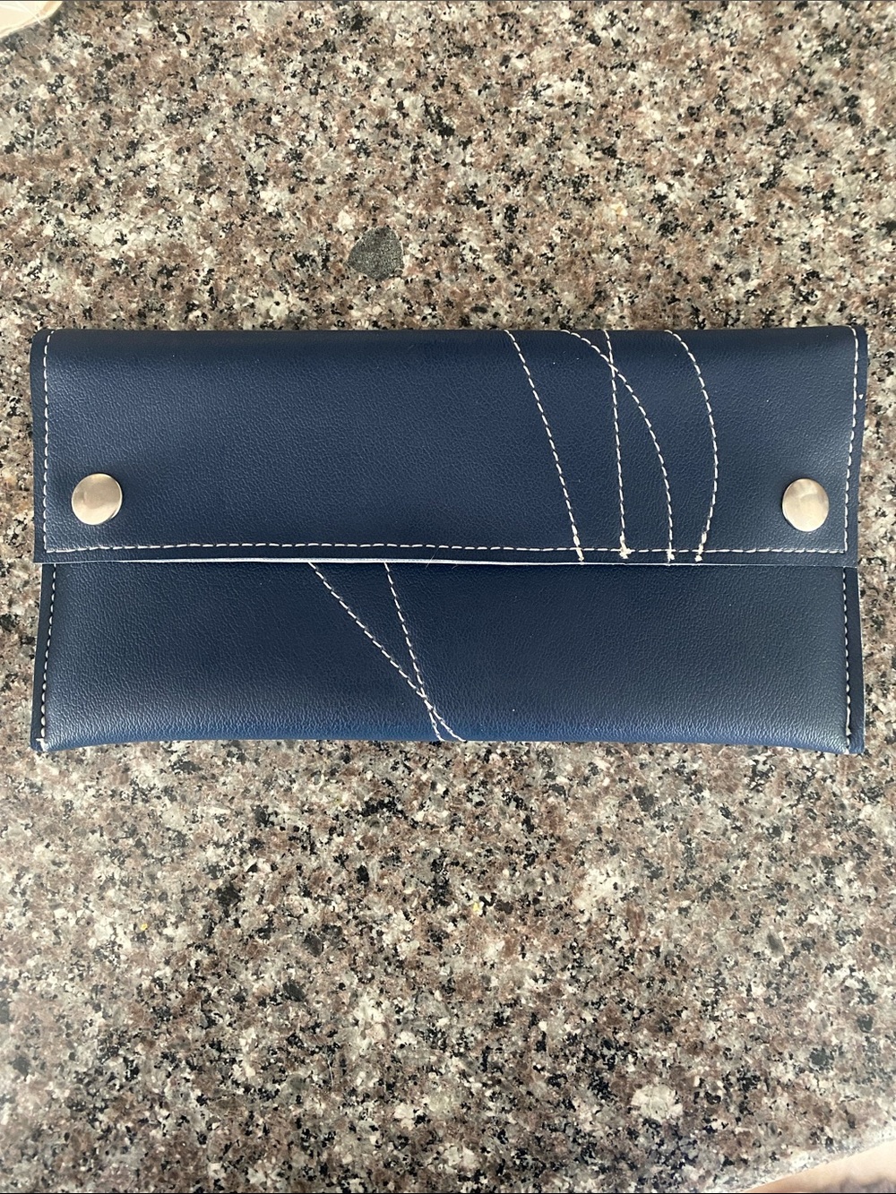 Holly Aiken Bird Blast Clutch Bag Wallet, navy NWOT dove design